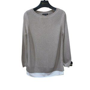Hilary Radley Layered Long Sleeve Sweater Size Medium